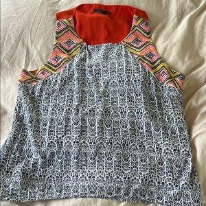 THML Graphic Black and White Tank Top